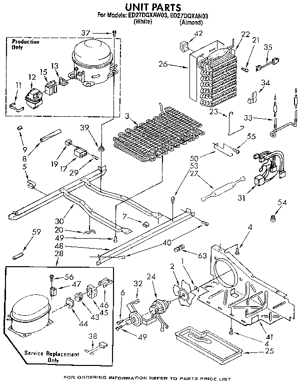 Whirlpool ED27DQXAW03 unit diagram