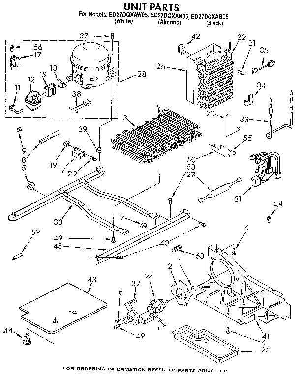 Whirlpool ED27DQXAB05 unit diagram