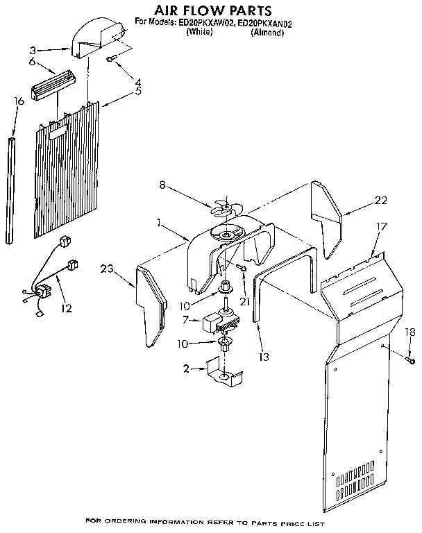 Whirlpool ED20PKXAW02 air flow diagram