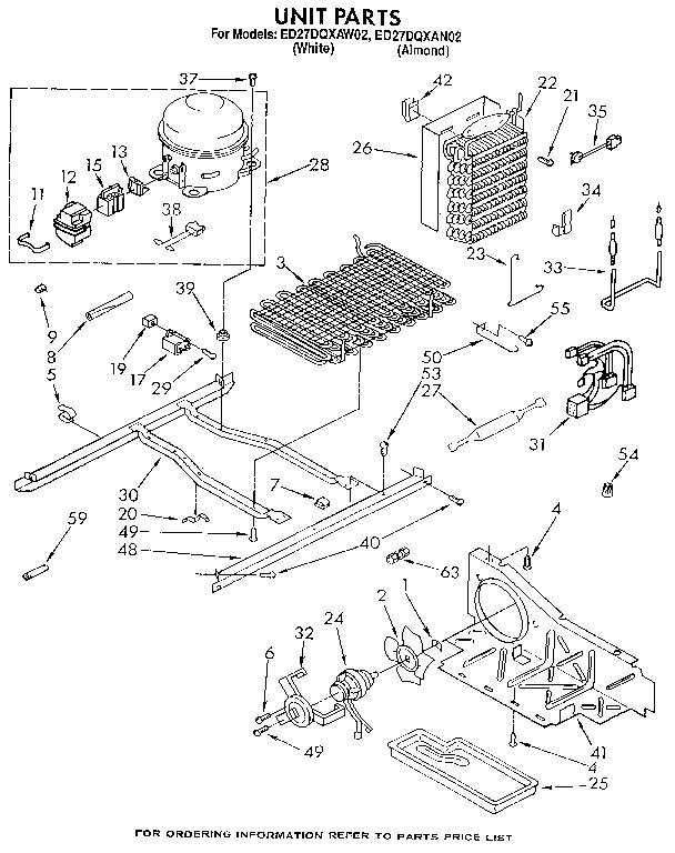 Whirlpool ED27DQXAW02 unit diagram