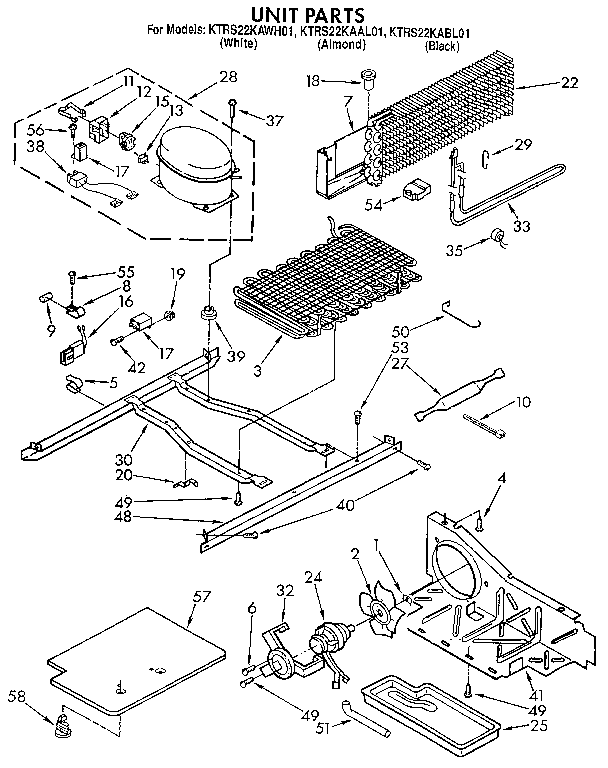 KitchenAid KTRS22KAAL01 unit diagram