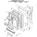 KitchenAid KTRS22MABL01 refrigerator door diagram