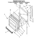 KitchenAid KTRS22MABL01 freezer door diagram