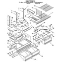 KitchenAid KTRS22MAWH00 shelf diagram