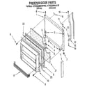 KitchenAid KTRS22MAWH00 freezer door diagram