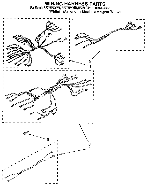 Whirlpool RF376PXYB1 wiring harness diagram