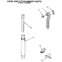 Kenmore 1163259090 hose and attachment diagram