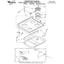 Whirlpool RF365PXYN1 cooktop diagram