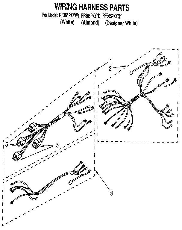 Whirlpool RF365PXYN1 wiring harness diagram