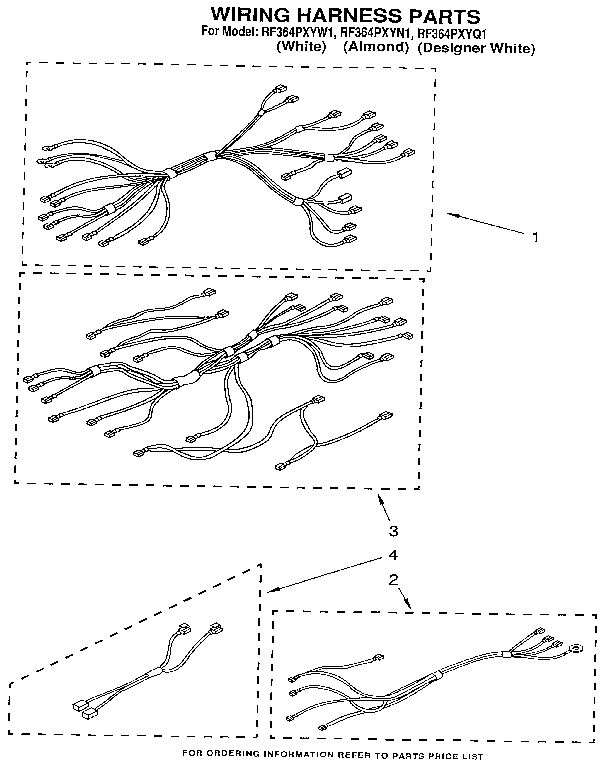 Whirlpool RF364PXYN1 wiring harness diagram