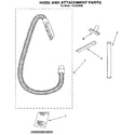 Kenmore 1163329090 hose and attachment diagram