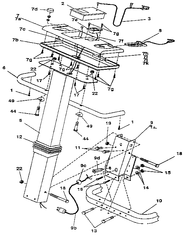 DP 21-4000 control panel diagram