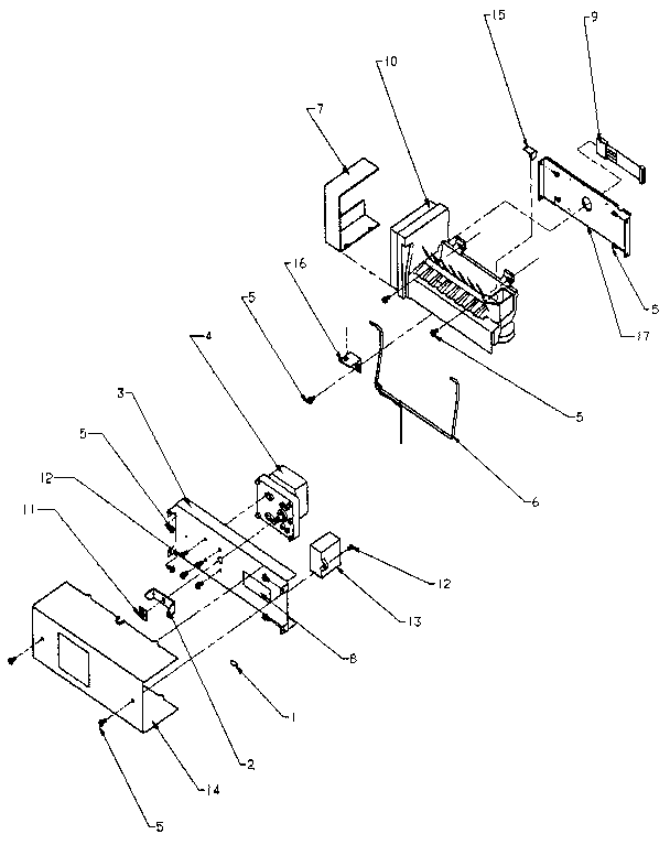 Amana SXD22N-P1162405W ice maker diagram