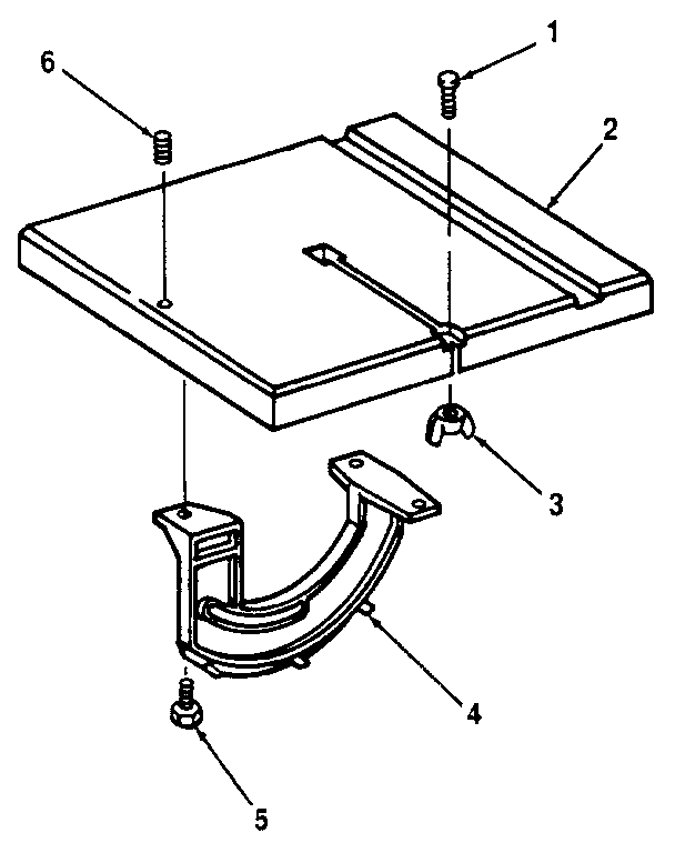 Craftsman 113244530 table and trunnion diagram