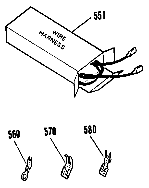 Kenmore 9119563991 wire harnesses and components diagram