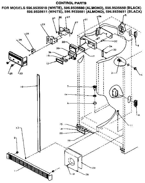 Kenmore 5969535680 control diagram