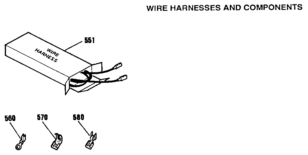 Kenmore 9114832993 wire harnesses and components diagram