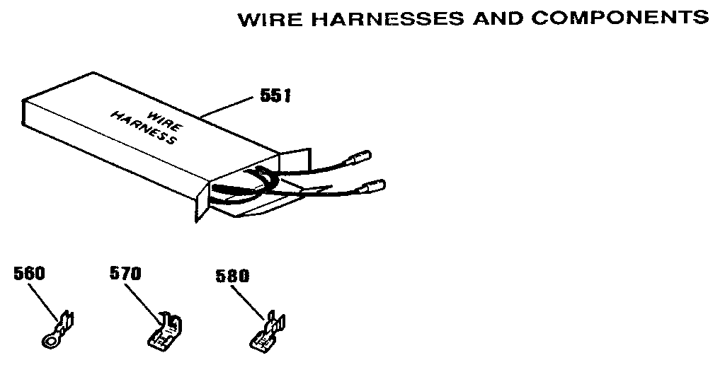 Kenmore 9119592994 wire harnesses and components diagram