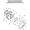 Kenmore 9119592994 oven door section diagram