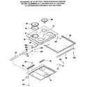 Kenmore 9119372993 main top section diagram