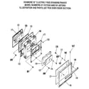 Kenmore 9119372993 oven door section diagram