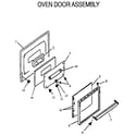 Amana RLS363UW,UL-P1142377NW,L oven door assembly diagram