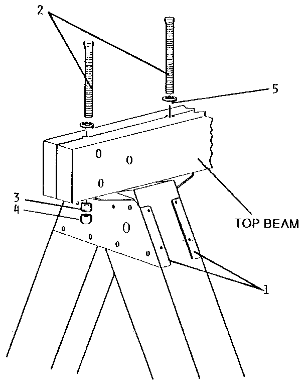 Sears 51272002 a-frame brackets diagram
