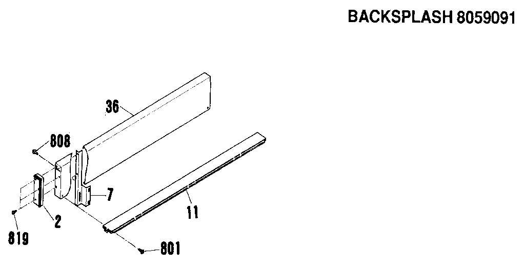 Kenmore 9114698819 backguard section diagram
