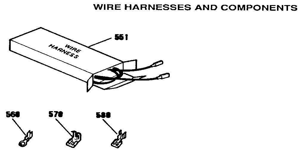 Kenmore 9114698819 wire harness and components diagram