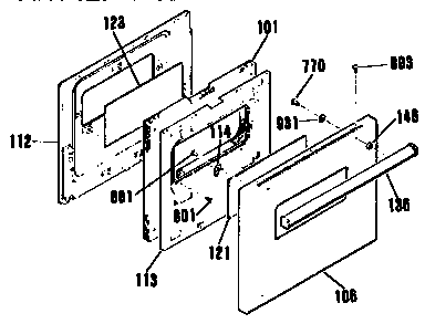 Kenmore 9114012191 door diagram