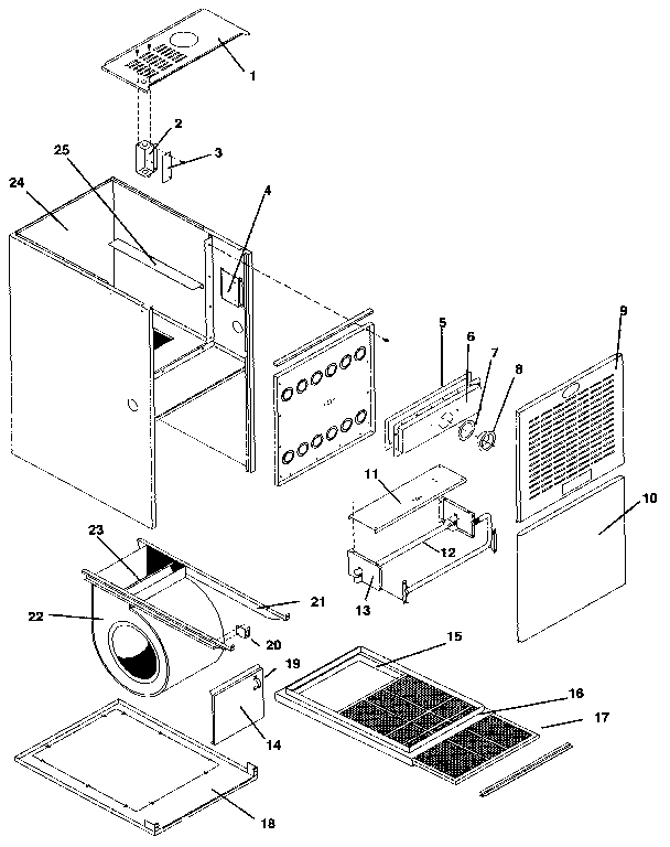 ICP NUG5050BFB1 non-functional replacement diagram