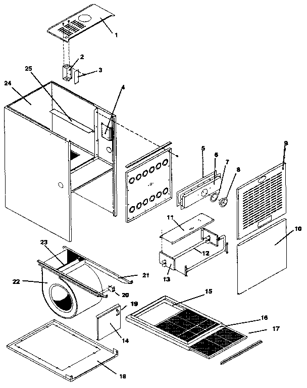 ICP NUG5100BHB1 non-functional replacement parts diagram