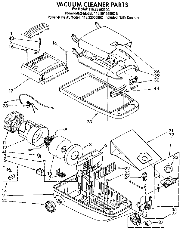 Kenmore 1163289390C base assembly diagram