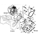 Craftsman 536884351 engine and drive repair parts diagram