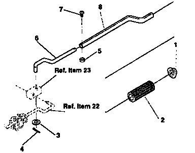 Craftsman 536884432 chute control rod repair parts diagram