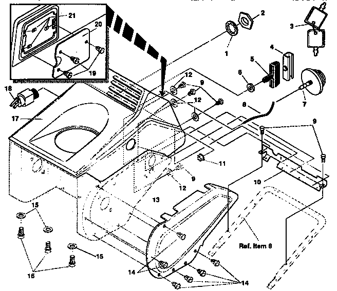Craftsman 536884432 belt cover repair parts diagram