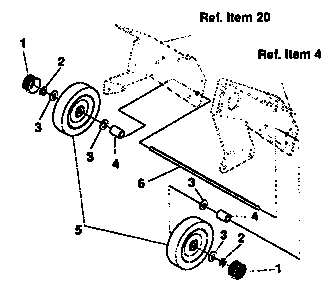 Craftsman 536884432 wheel repair parts diagram