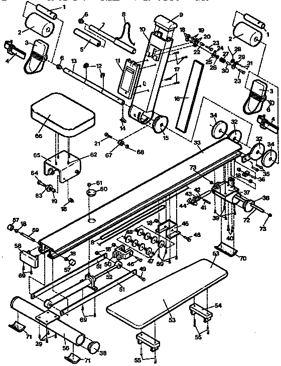 Proform PF600500 unit parts diagram