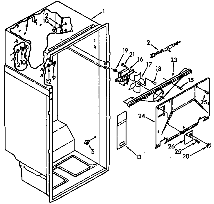 Kenmore 1069638380 liner parts diagram