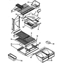 Kenmore 1069738380 shelf parts diagram