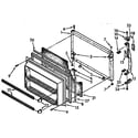 Kenmore 1069738380 freezer door parts diagram