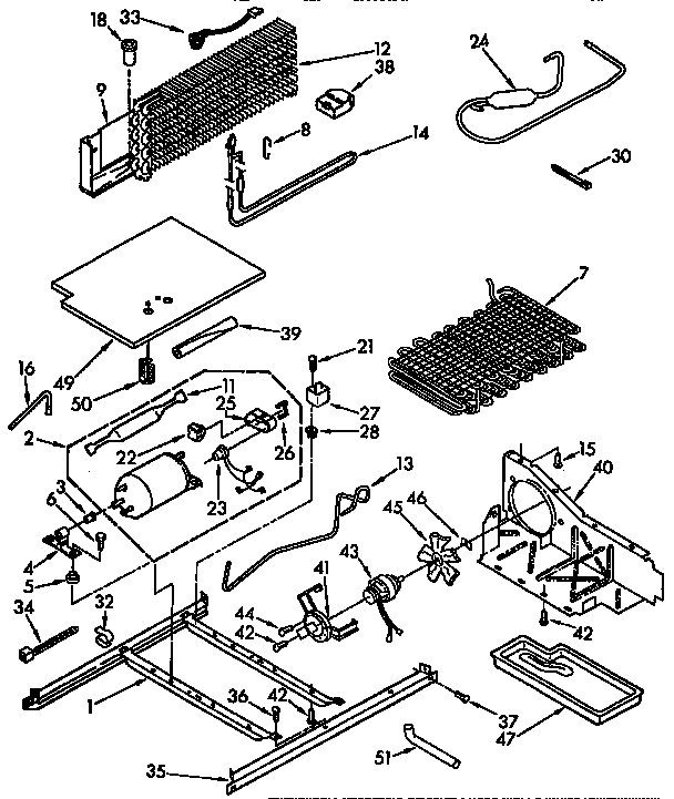 Kenmore 1069638380 unit parts diagram