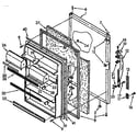 Kenmore 1069738380 refrigerator door parts diagram
