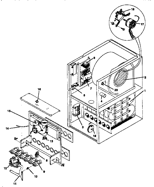 ICP NCC5050BFB1 functional replacement parts diagram