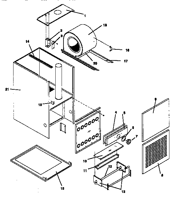 ICP NCC5050BFB1 non-functional replacement parts diagram