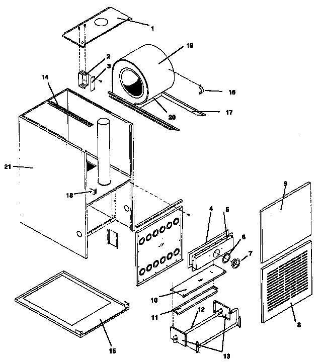 ICP NCC5075BFB1 non-functional replacement parts diagram