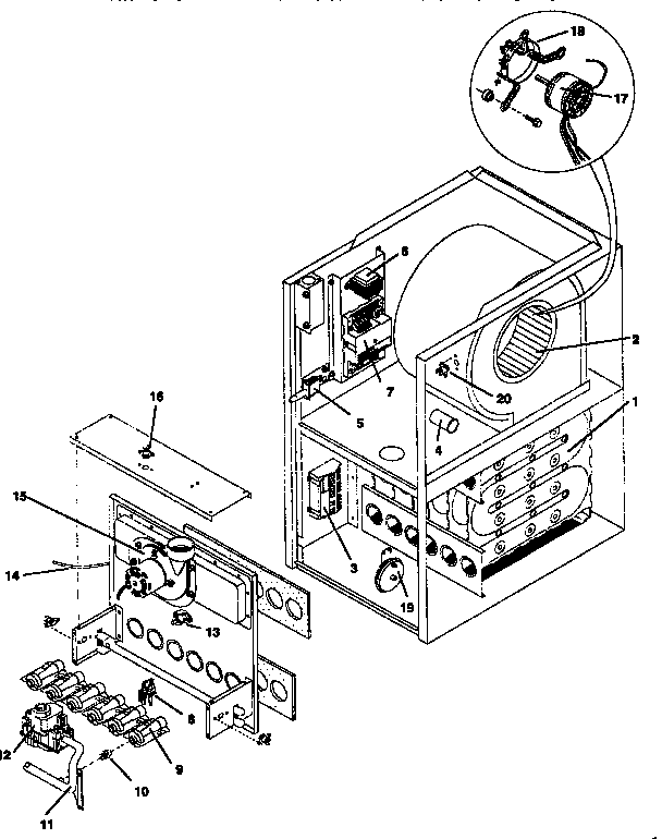 ICP NCC5075BHB1 functional replacement parts diagram