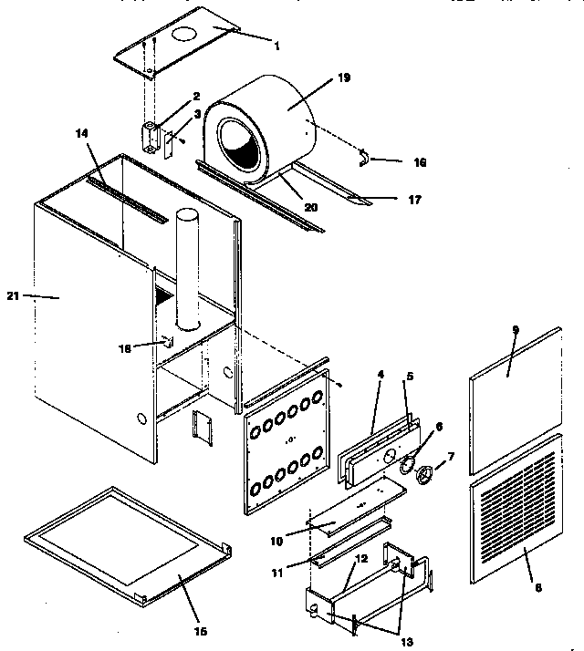ICP NCC5075BHB1 non-functional replacement parts diagram