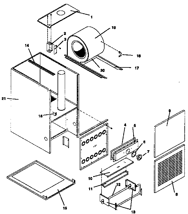 ICP NCG5150BKB1 non-functional replacement parts diagram