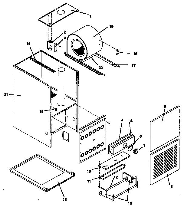 ICP NCC5125BKB1 non-functional replacement parts diagram